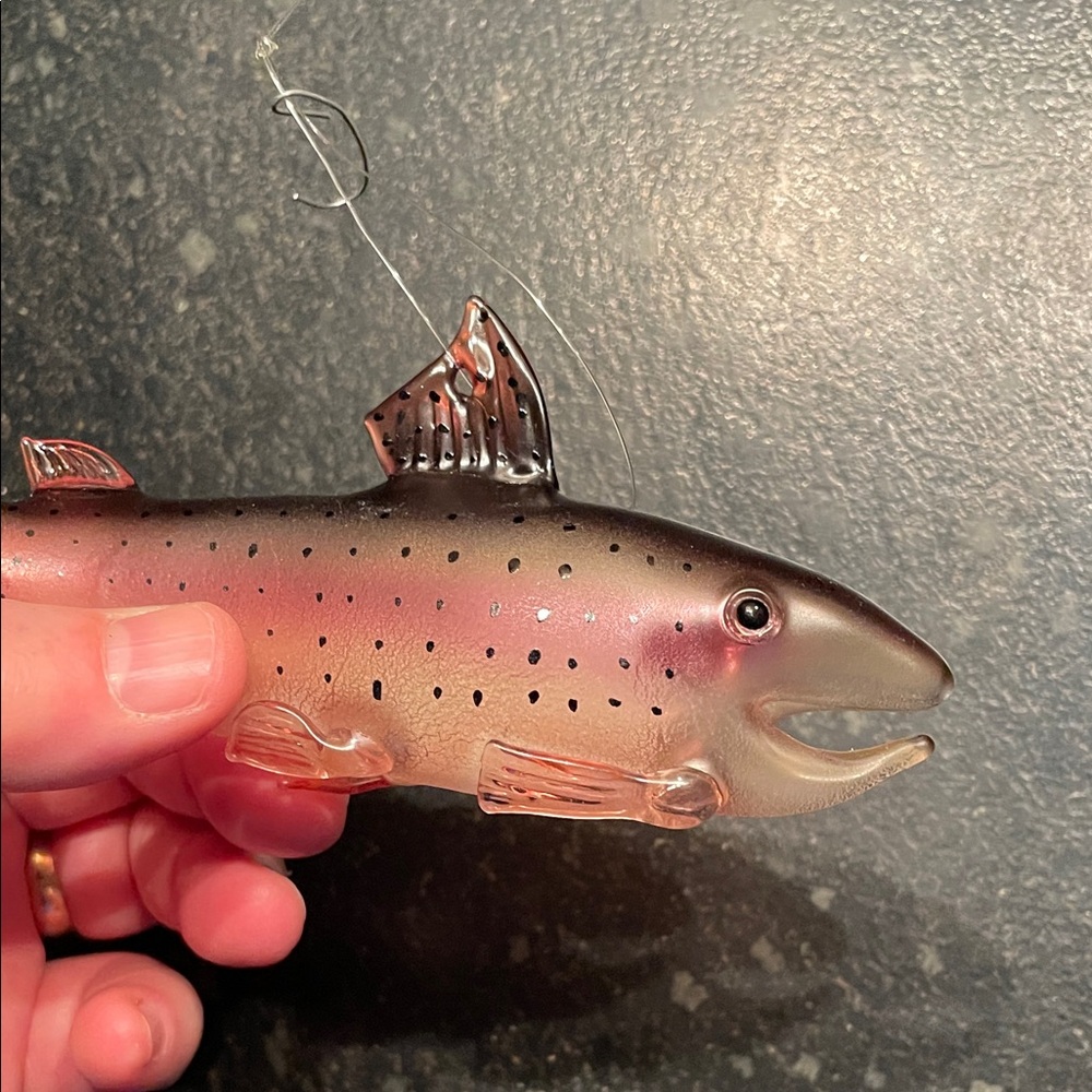 Gorgeous Blown Glass Trout Ornament (NWOT) - Picture 6 of 8